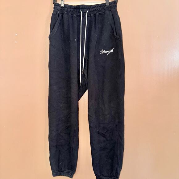 Youngla Bodybuilding Men's Jogger Sweatpants in Black - Size Large - Picture 1 of 11